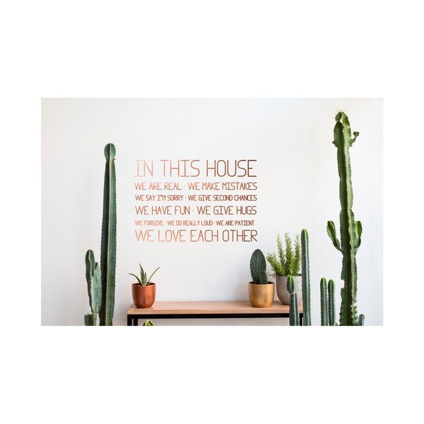 See maja vinüül seinakleebis In This House Rules - Really Nice Things-image-1