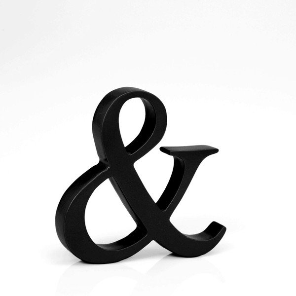 Symbol "&" 8x8 cm, černá