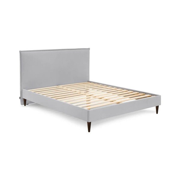 Helehall pehmendusega kaheinimesevoodi koos restiga 180x200 cm Sary - Bobochic Paris