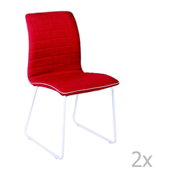 Sada 2 červených židlí Global Trade Lulu
