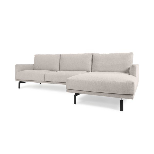 Beež nurgadiivan , paremas nurgas, 254 cm Galene - Kave Home-image-2