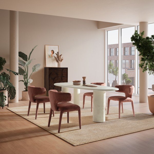 Kiviviimistlusega söögilaud 100x201 cm Daila - MOME-image-1