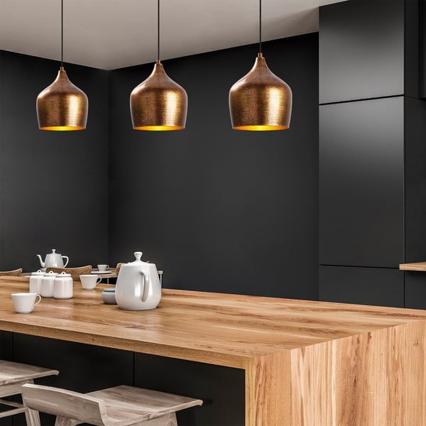 Vasevärvi rippvalgusti metallist varjuga ø 20 cm Murek - Opviq lights-image-2