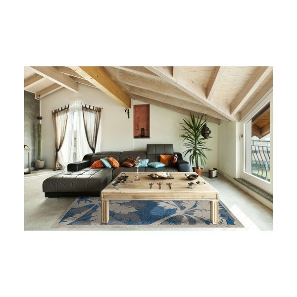 Sinihall õuevaip , 160 x 230 cm Palms - Floorita-image-3