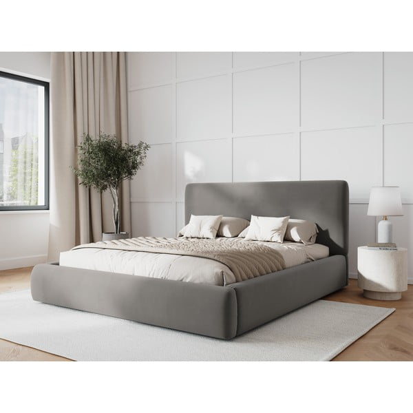 Hall polsterdatud kaheinimesevoodi koos voodipõhja ja panipaigaga 180x200 cm Colonel - Cosmopolitan Design-image-1