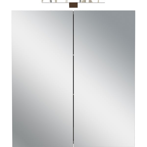 Kreem seinale kinnitatav peegliga vannitoakapp 60x71 cm Arcena - Germania