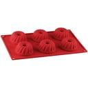 Punane silikoonvorm 6 mini kooki jaoks Flexxibel Love - Dr. Oetker