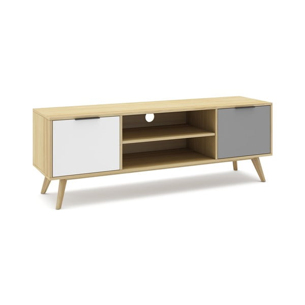 Naturaalset värvi männipuidust telerilaud 140x53 cm Elfa - Marckeric-image-2