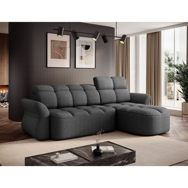 Tumehall sametist lahtikäiv/sahtliga nurgadiivan (parem nurk/lamamisosaga) Beneth – ELTAP-image-3