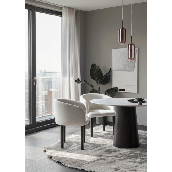 Antratsiitne LED rippvalgusti klaasist varjuga ø 13 cm Fiuggi - Candellux Lighting-image-1