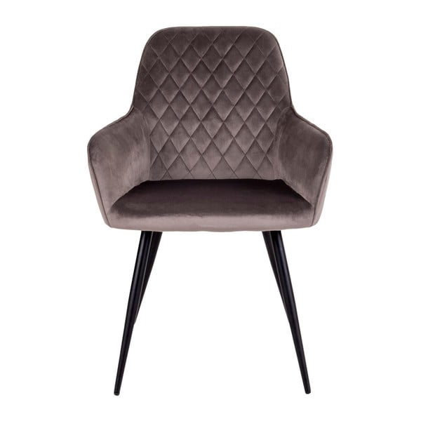 Helepruunid sametist söögitoolid 2tk komplektis Harbo – House Nordic-image-2