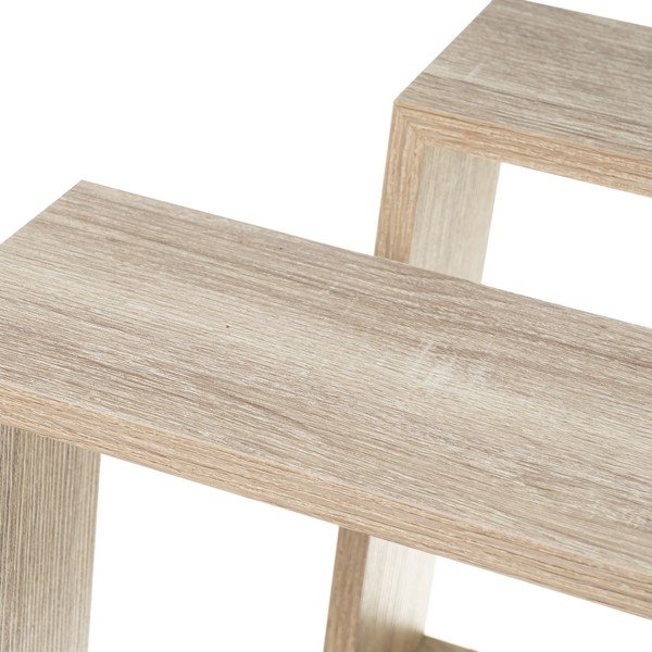 Riiulid 3 tk komplektis tammedekoriga naturaalses värvitoonis - Casa Selección-image-3