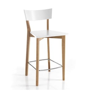 Valged-puiduvärvi baaritoolid 2tk komplektis 94 cm Kyra - Tomasucci