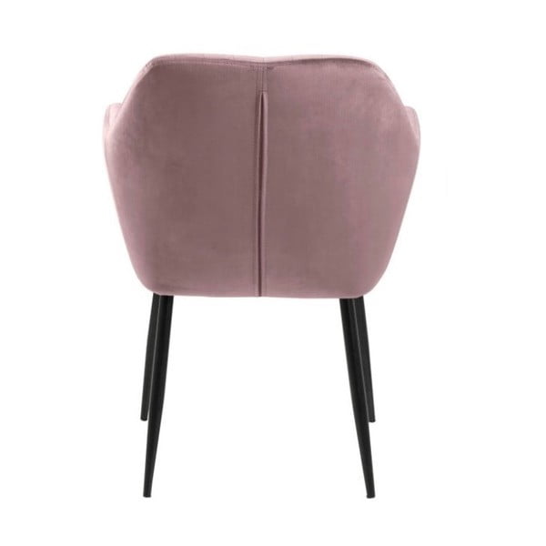 Roosa polsterdatud tugitool Emilia - Actona-image-4