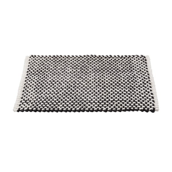 Must-valge tekstiilist vannitoamatt 50x80 cm Covelo - Wenko-image-2