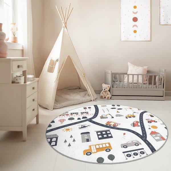 Pestav laste mänguvaip ø100 cm World Around Me - Mila Home-image-1