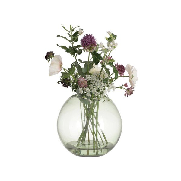 Zelená skleněná váza A Simple Mess Hedge, výška 18 cm-image-1