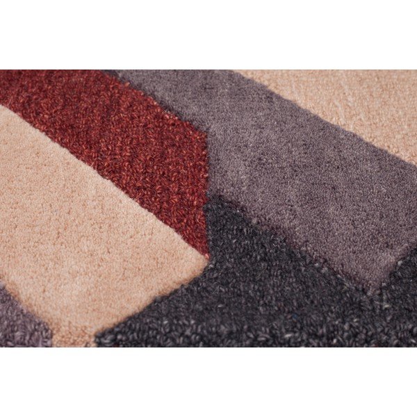 Červeno-šedý ručně tkaný koberec Flair Rugs Salon, 160 x 230 cm-image-4