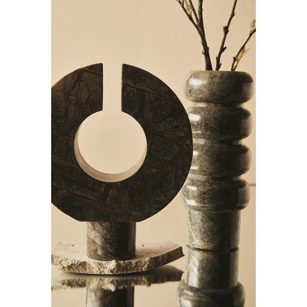 Roheline marmorvaas (kõrgus 25 cm) Fazio - Premier Housewares-image-3