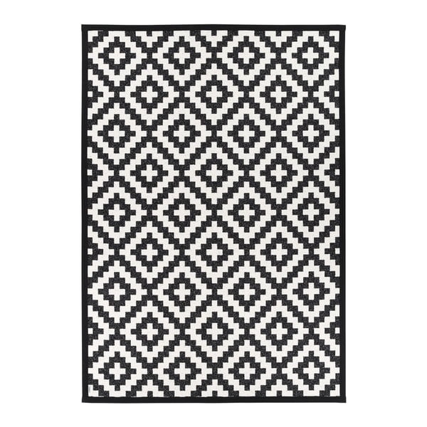 Must-valge mustriga kahepoolne vaip , 160 x 230 cm Viki - Narma-image-1