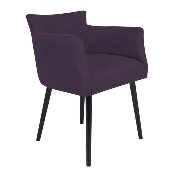 Tmavě fialová židle s područkami Windsor & Co Sofas Gemini