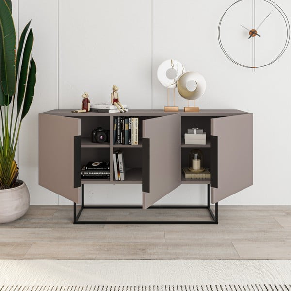 Hall-beež madal kummut 150x80 cm Titan - Marckeric-image-4