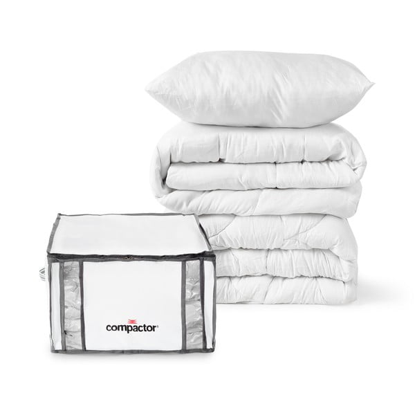 Vaakumtugevdatud kangast hoiukastid riietele 2tk komplektis 42x25x25 cm Life – Compactor-image-1