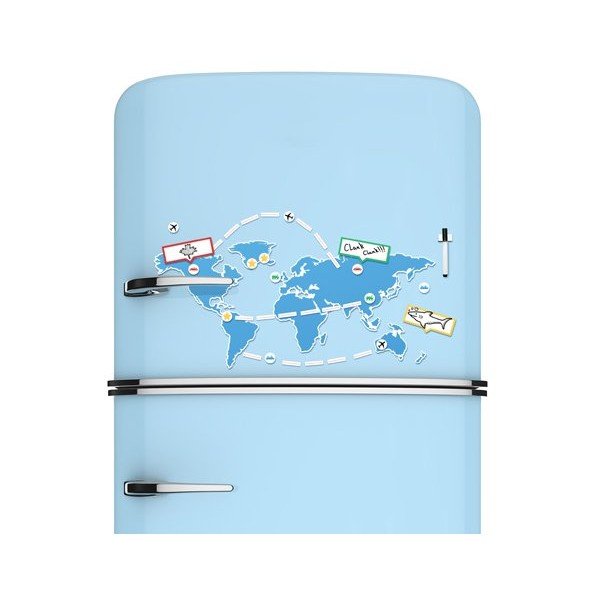 Magnetická mapa světa Luckies of London -image-1