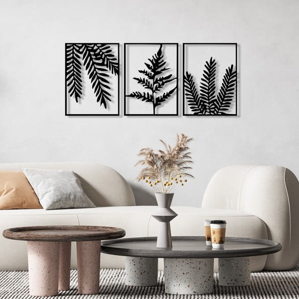 Metallist seinakaunistused 3tk komplektis 118x50 cm Yakomo - Wallity-image-1