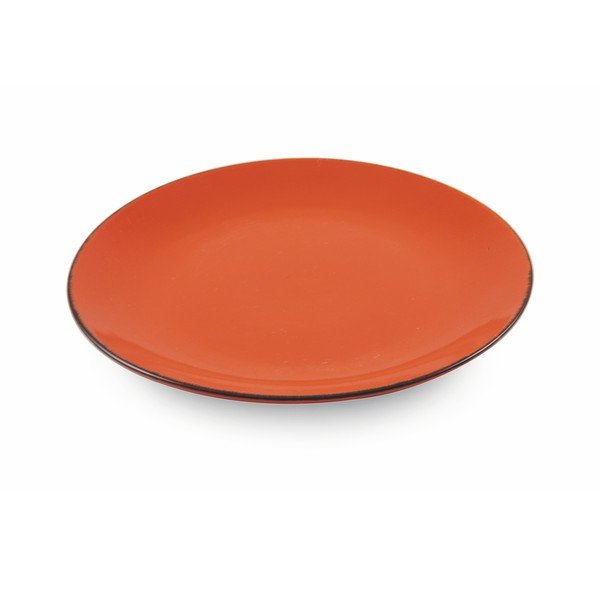 Sada 6 oranžových kameninových talířů Villa d´Este Baita, ø 27 cm