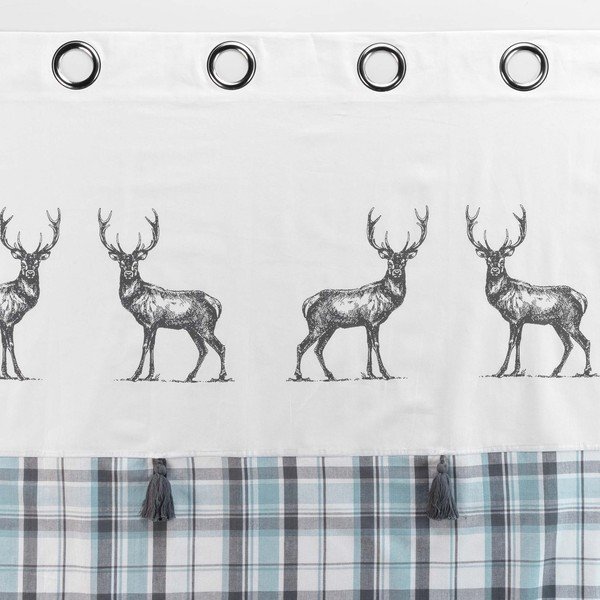 Valge-sinine kardin 140x240 cm Megeve - douceur d'intérieur-image-3