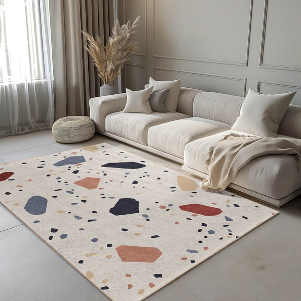 Kreem pestav vaip 60x230 cm Cracked Terrazzo - Mila Home-image-1