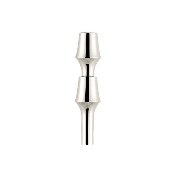 Läikiv hõbedane metallvaas (kõrgus 11 cm) BMF - STOFF Nagel