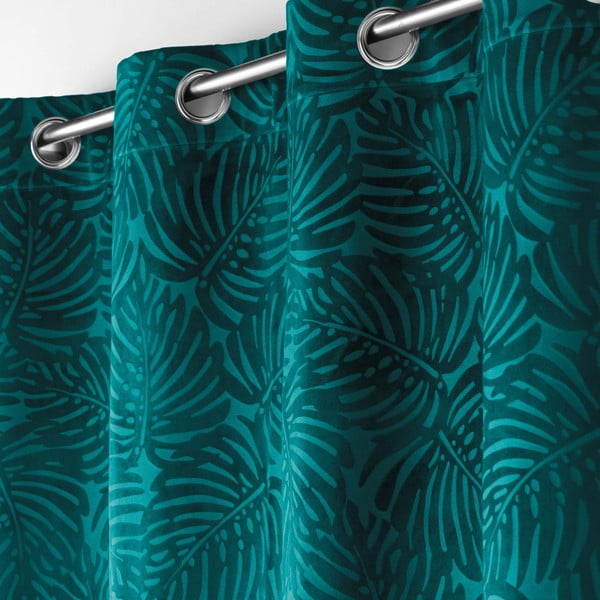 Sinine sametist kardin 140x240 cm Analia – douceur d'intérieur-image-1