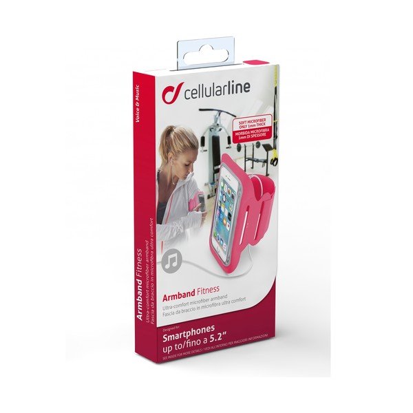 Sportovní soft pouzdro CellularLine, fuchsiové-image-2