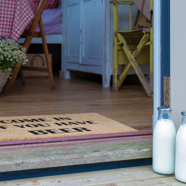 Kookoskiududest matt 40x60cm Come again and bring beer - Artsy Doormats-image-4