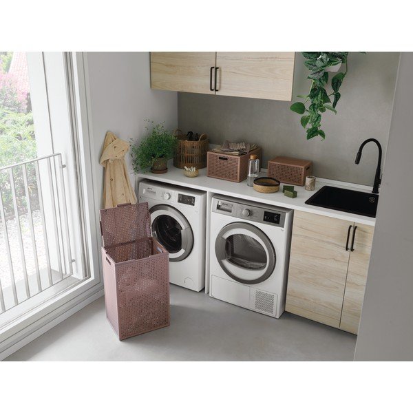 Vana roosa pesukorv taaskasutatud plastist 60 l Kaya - Curver-image-2