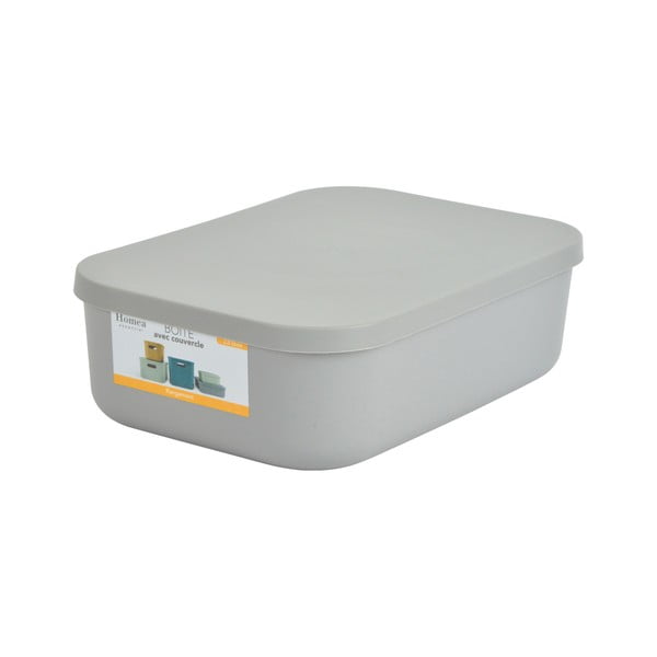 Hall plastikust hoiukast kaanega 24x18x8 cm - Homéa-image-2