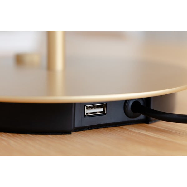 Heleroheline timmitav LED laualamp metallvarjundiga (kõrgus 41,5 cm) Asteria Table - UMAGE-image-4