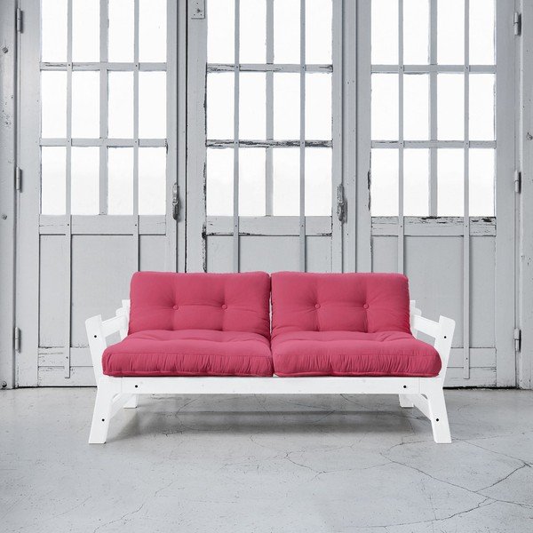 Rozkládací pohovka Karup Step White/Magenta-image-1