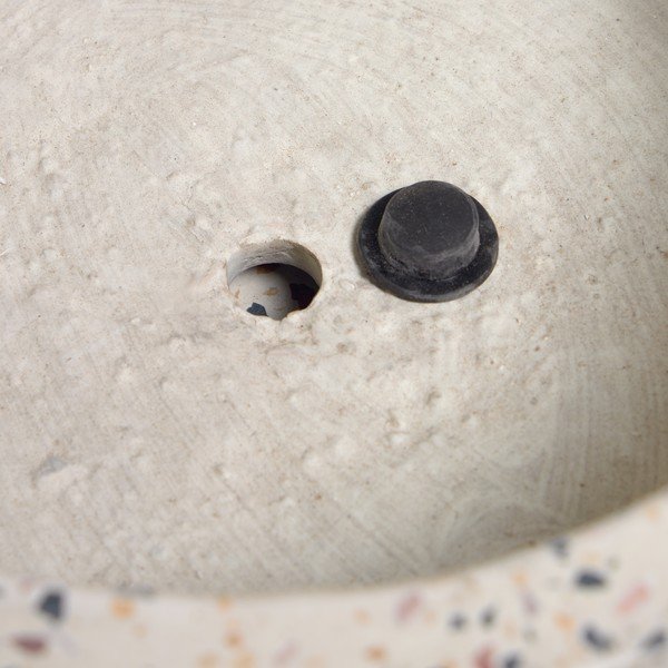 Valge terrazzopott kausiga Lelis, ⌀ 27 cm - Kave Home-image-2