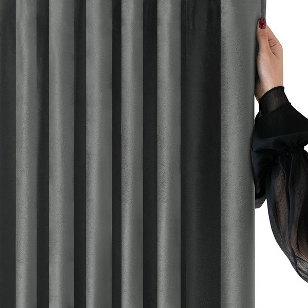 Tumehall sametist pimendav kardin 265x225 cm Velto - Filumi-image-3