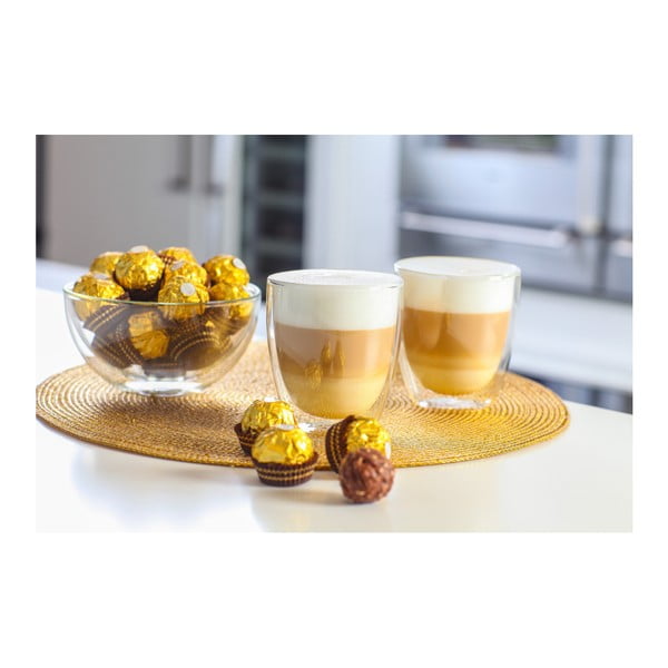 2 kahekordse seinaga klaasi komplekt Double, 320 ml - Vialli Design-image-1