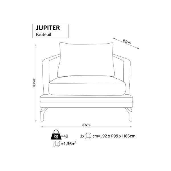 Béžové křeslo Windsor & Co. Sofas Jupiter-image-1