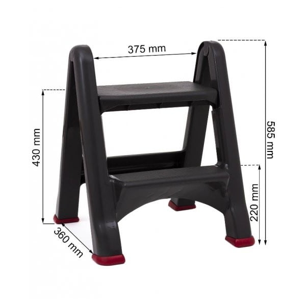 Mustad astmed , kõrgus 63 cm - Curver-image-1