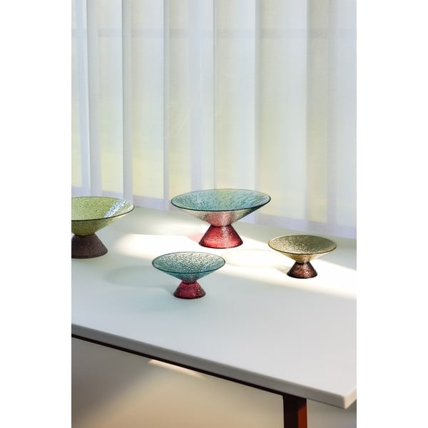 Punane-sinine klaasist puuviljakauss ø 25 cm Bonbon - Hübsch-image-3