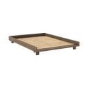 Pruun kaheinimesevoodi männipuidust liistudega 140×200 cm Social – Karup Design