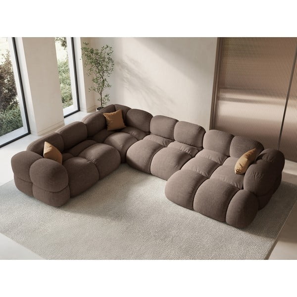  Pruun nurgadiivan (vasak nurk/U-kujuline) Loretto – Cosmopolitan Design-image-1