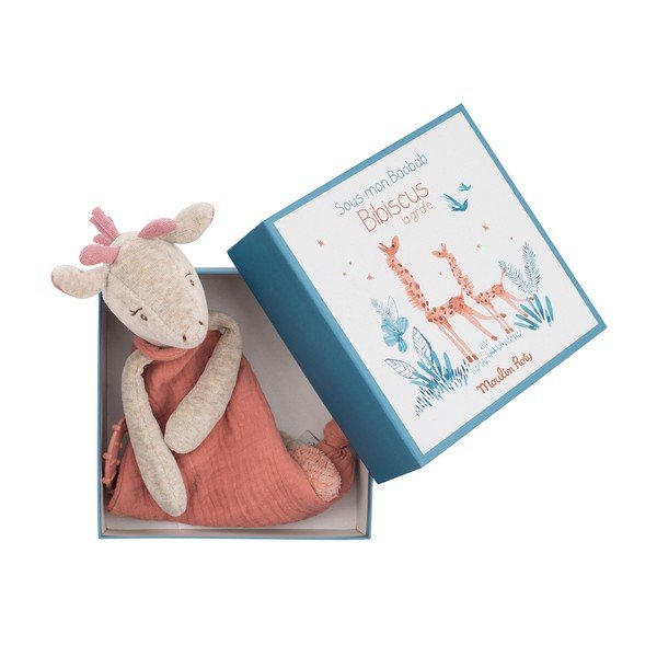 Roosa kaisutekk Giraffe - Moulin Roty-image-4