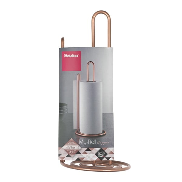 Pruun teras majapidamispaberi stend ø 15 cm My Roll – Metaltex-image-4